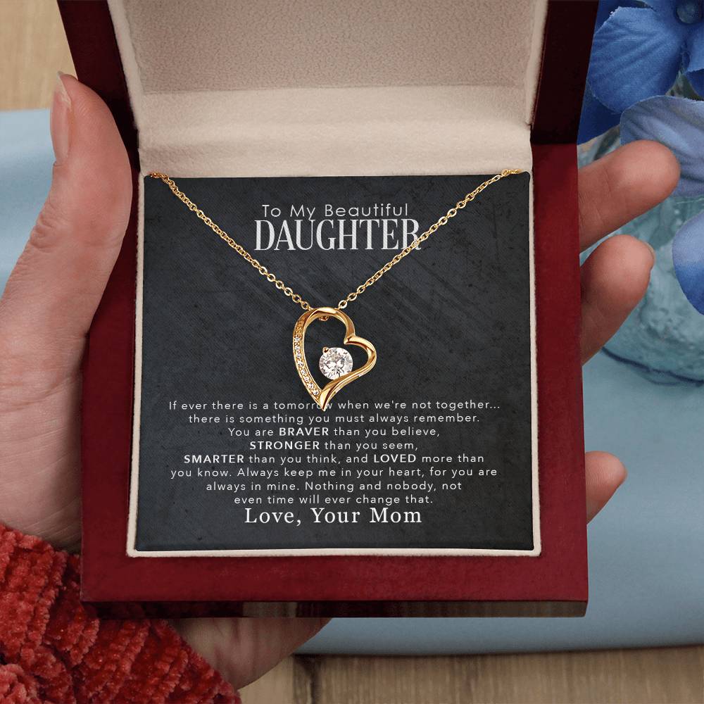 Daughter Love Necklace – My Beautiful Daughter Forever Love Necklace