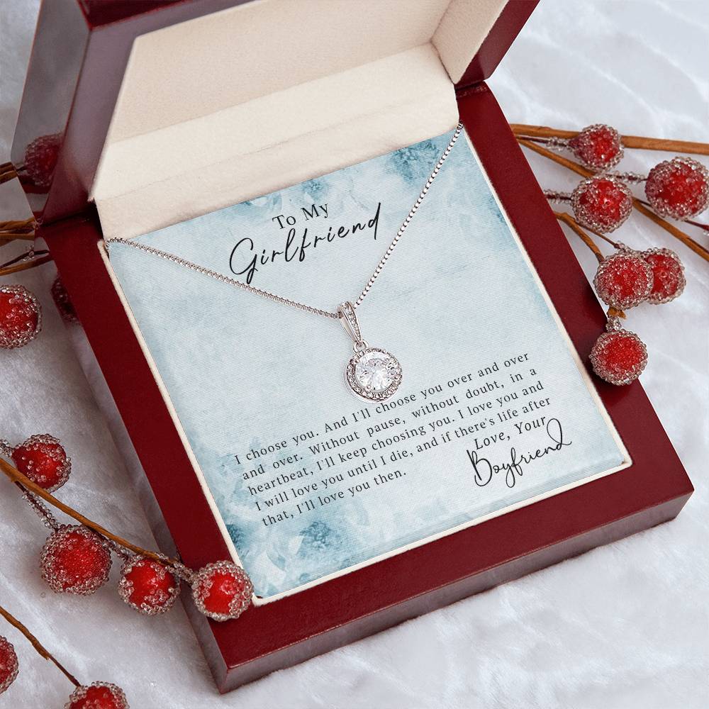 To My Girlfriend – Girlfriend Necklace Gift | Eternal Hope Necklace