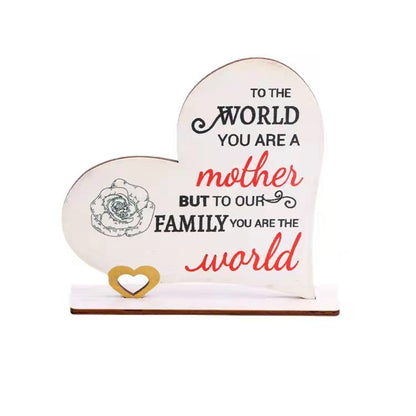 Mother’s Day wooden ornament with engraving. 