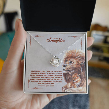 Never Forget Love Knot Necklace Gift
