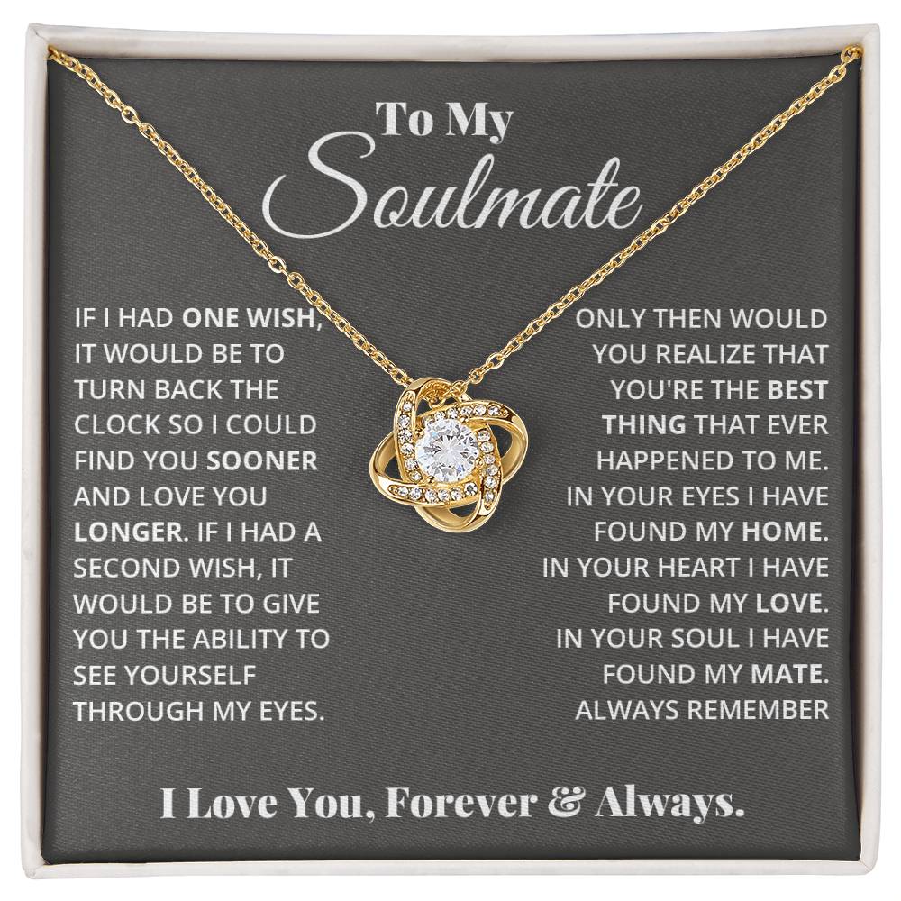 The Soulmate love knot necklace