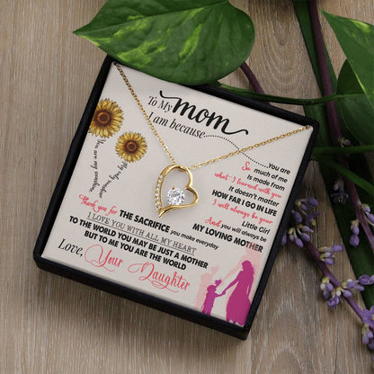 You Are My Sunshine necklace with heart pendant. 