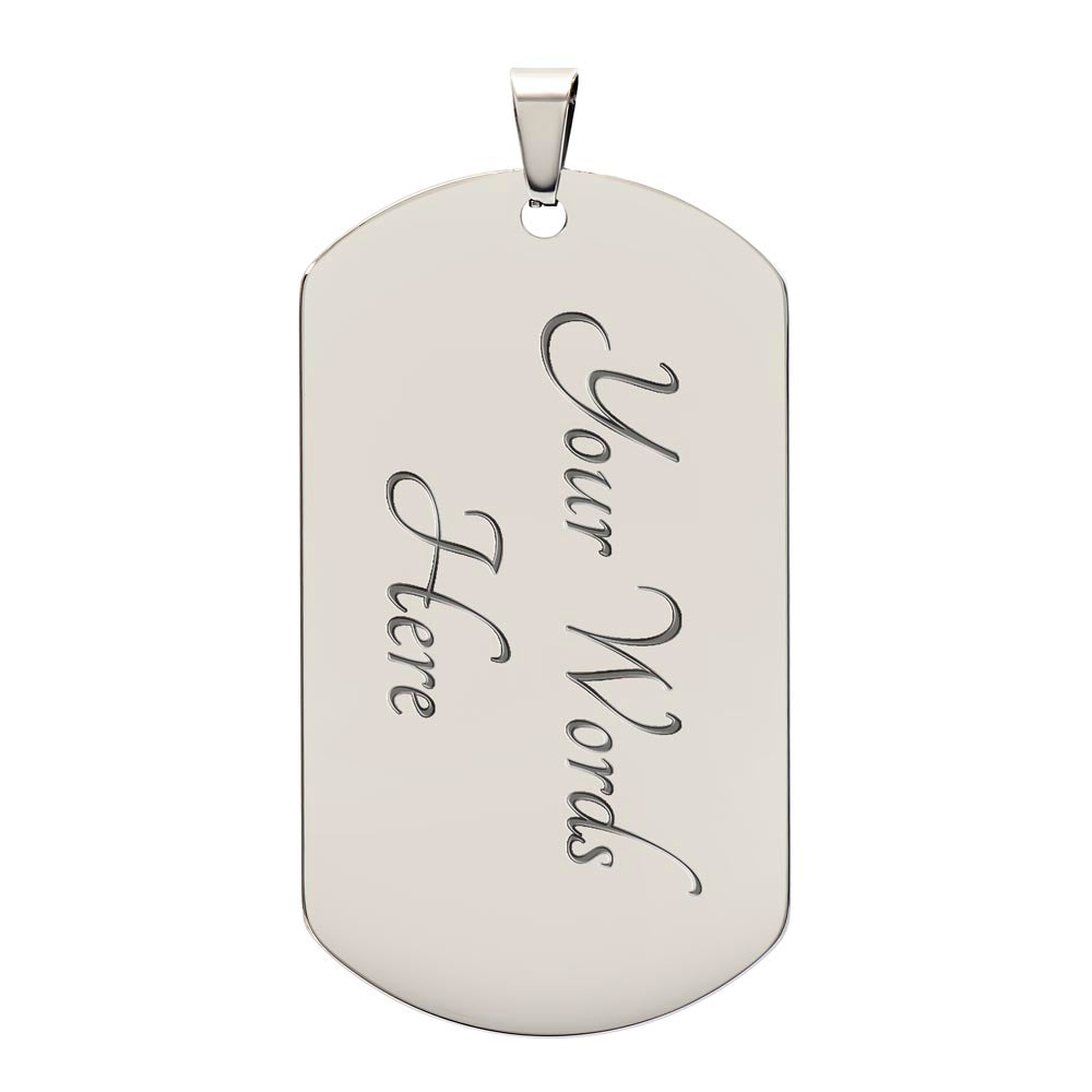 Granddaughter Necklace – My Badass Granddaughter Dog Tag Necklace