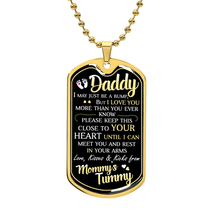 Dad To Be Gift – Personalized Dog Tag Necklace