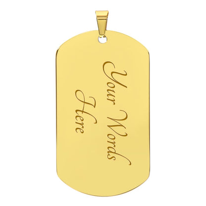 Granddaughter Necklace – My Badass Granddaughter Dog Tag Necklace