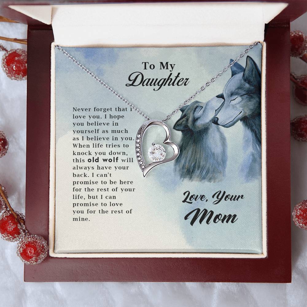 Wolf Necklace – Old Wolf Forever Love Pendant for Men