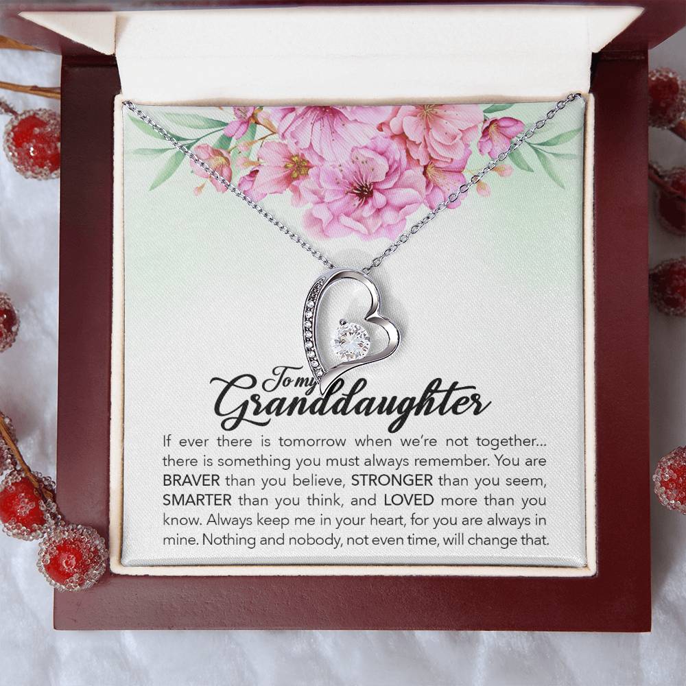 Granddaughter Necklace – Brave Forever Love Necklace Gift
