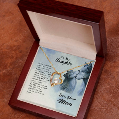Wolf Necklace – Old Wolf Forever Love Pendant for Men
