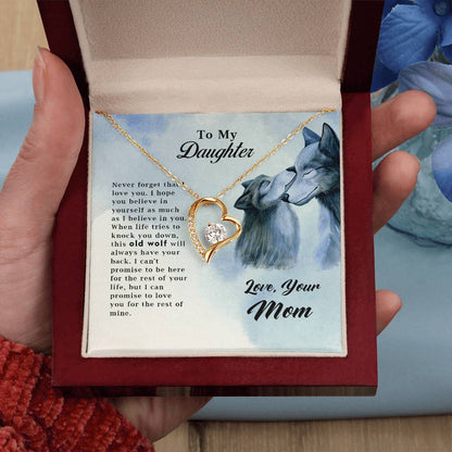 Wolf Necklace – Old Wolf Forever Love Pendant for Men