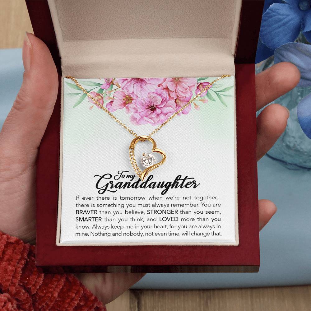Granddaughter Necklace – Brave Forever Love Necklace Gift