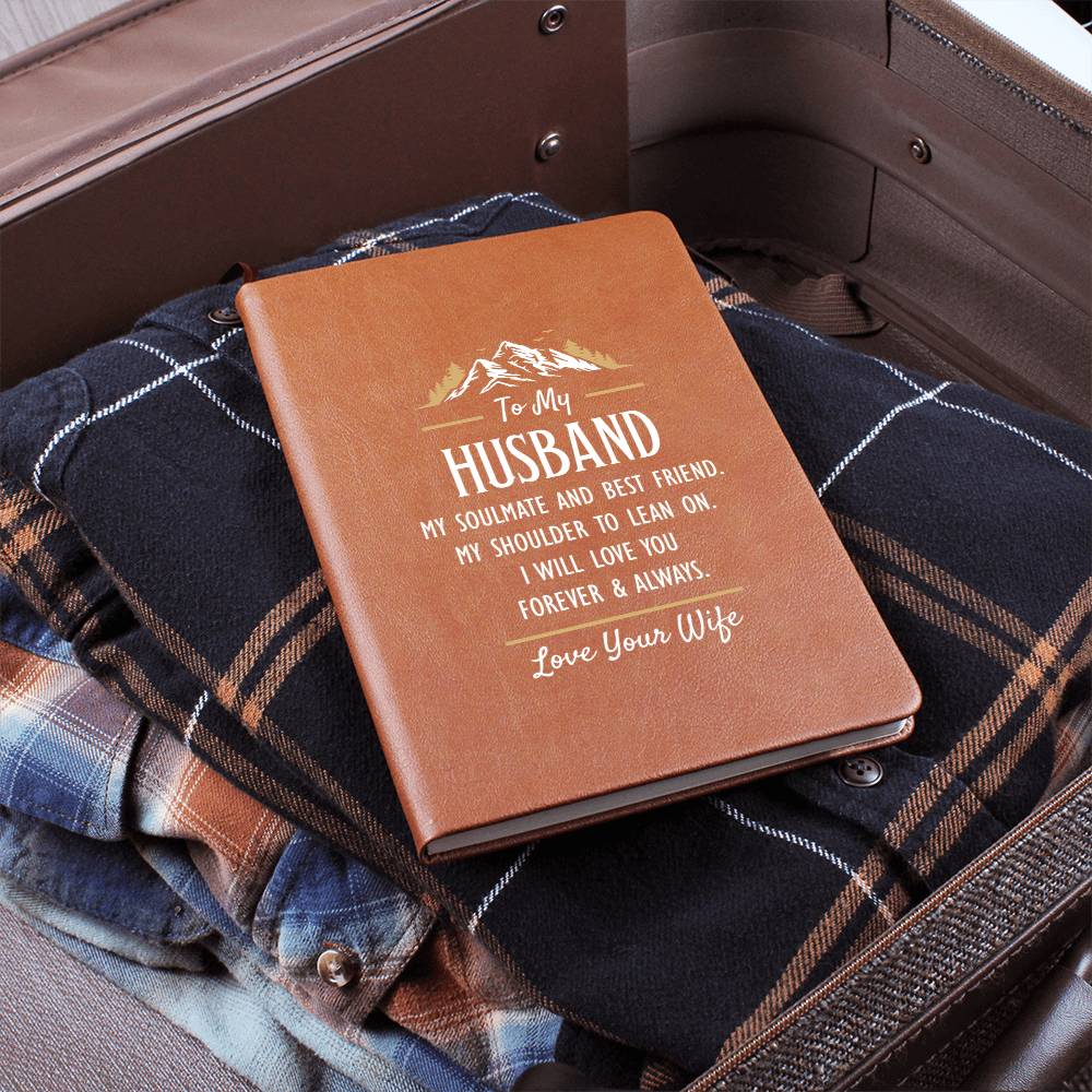 Leather Journal Gift – Romantic Soulmate Notebook