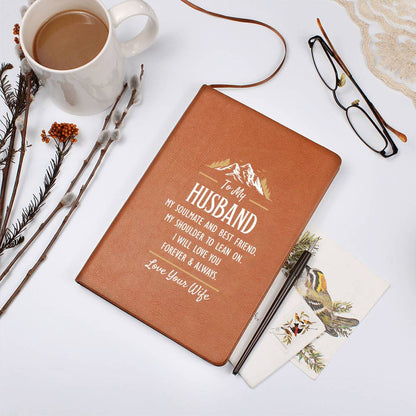Leather Journal Gift – Romantic Soulmate Notebook