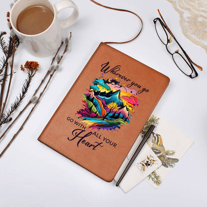 Leather Journal – Inspirational Vegan Notebook
