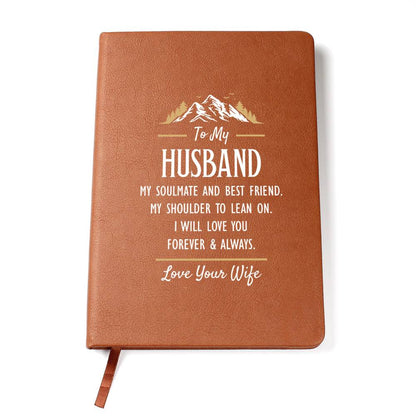 Leather Journal Gift – Romantic Soulmate Notebook