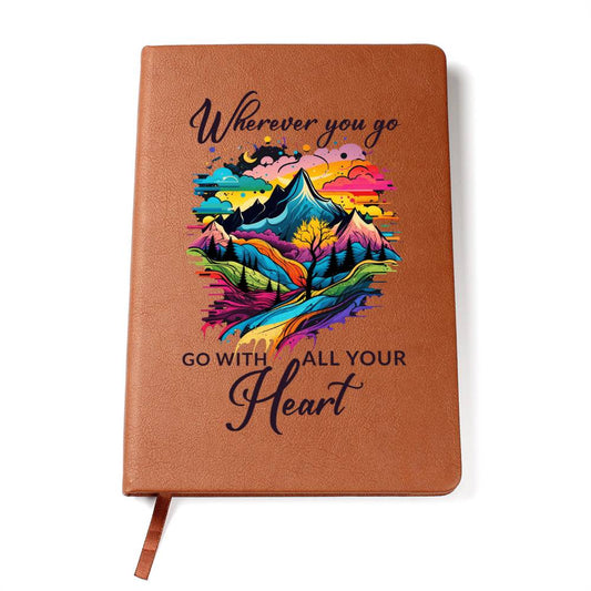 Leather Journal – Inspirational Vegan Notebook