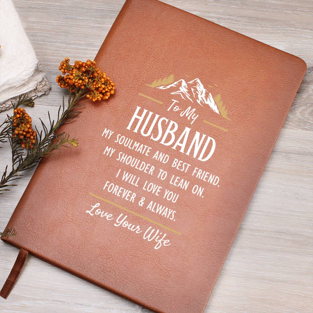 Leather Journal Gift – Romantic Soulmate Notebook