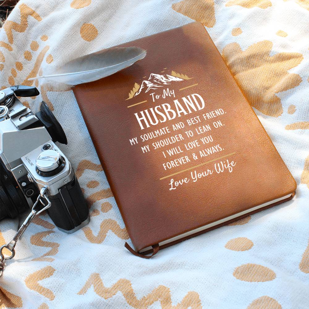 Leather Journal Gift – Romantic Soulmate Notebook