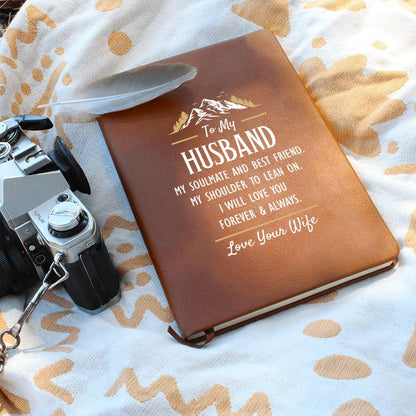 Leather Journal Gift – Romantic Soulmate Notebook