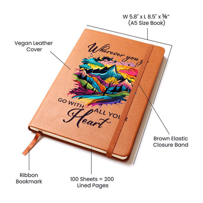 Leather Journal – Inspirational Vegan Notebook