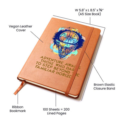 Travel Journal – Adventure Vegan Leather Notebook