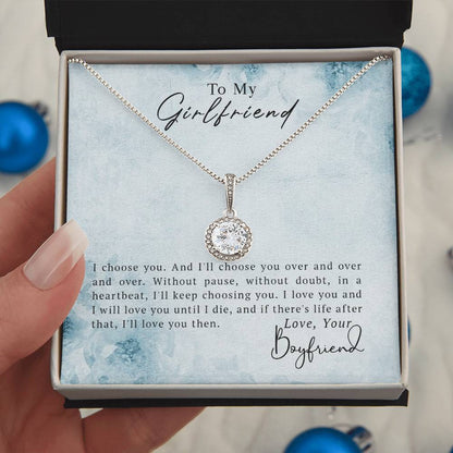 To My Girlfriend – Girlfriend Necklace Gift | Eternal Hope Necklace