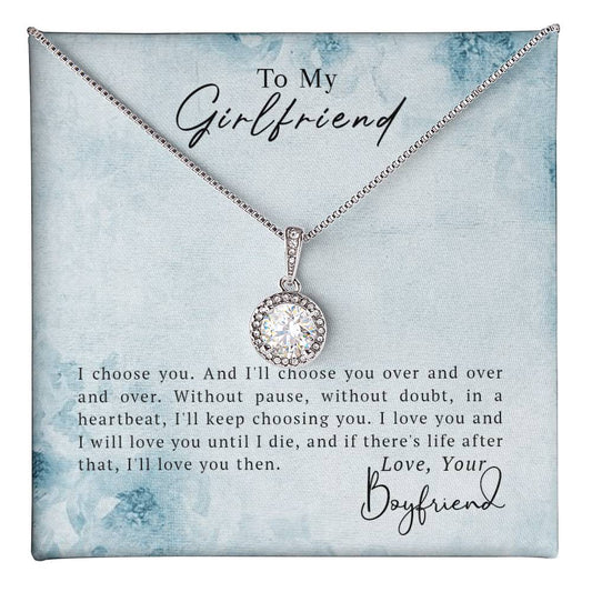 To My Girlfriend – Girlfriend Necklace Gift | Eternal Hope Necklace