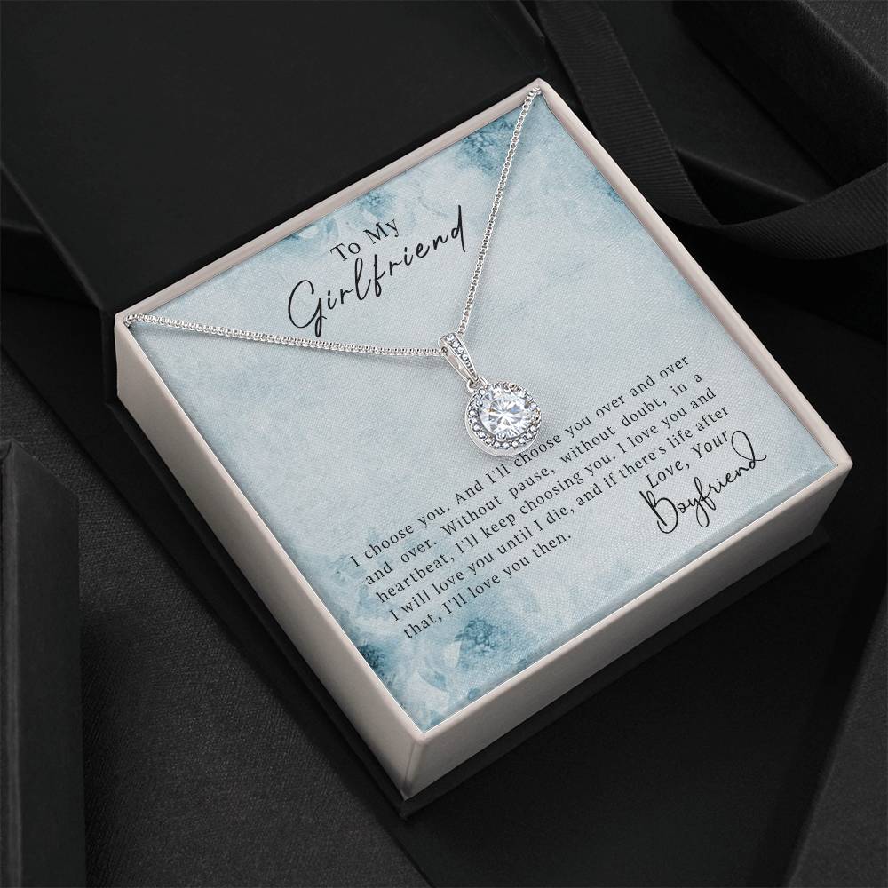 To My Girlfriend – Girlfriend Necklace Gift | Eternal Hope Necklace