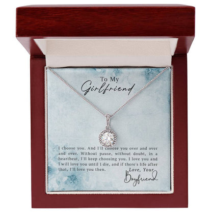 To My Girlfriend – Girlfriend Necklace Gift | Eternal Hope Necklace