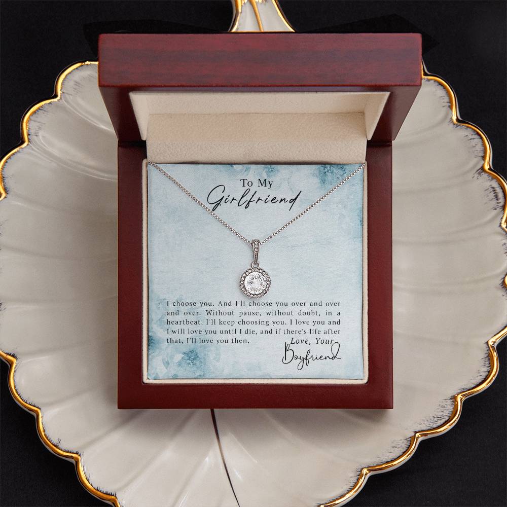 To My Girlfriend – Girlfriend Necklace Gift | Eternal Hope Necklace