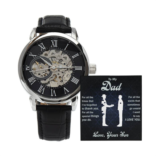 Men’s Luxury Watch – Openwork Skeleton Watch