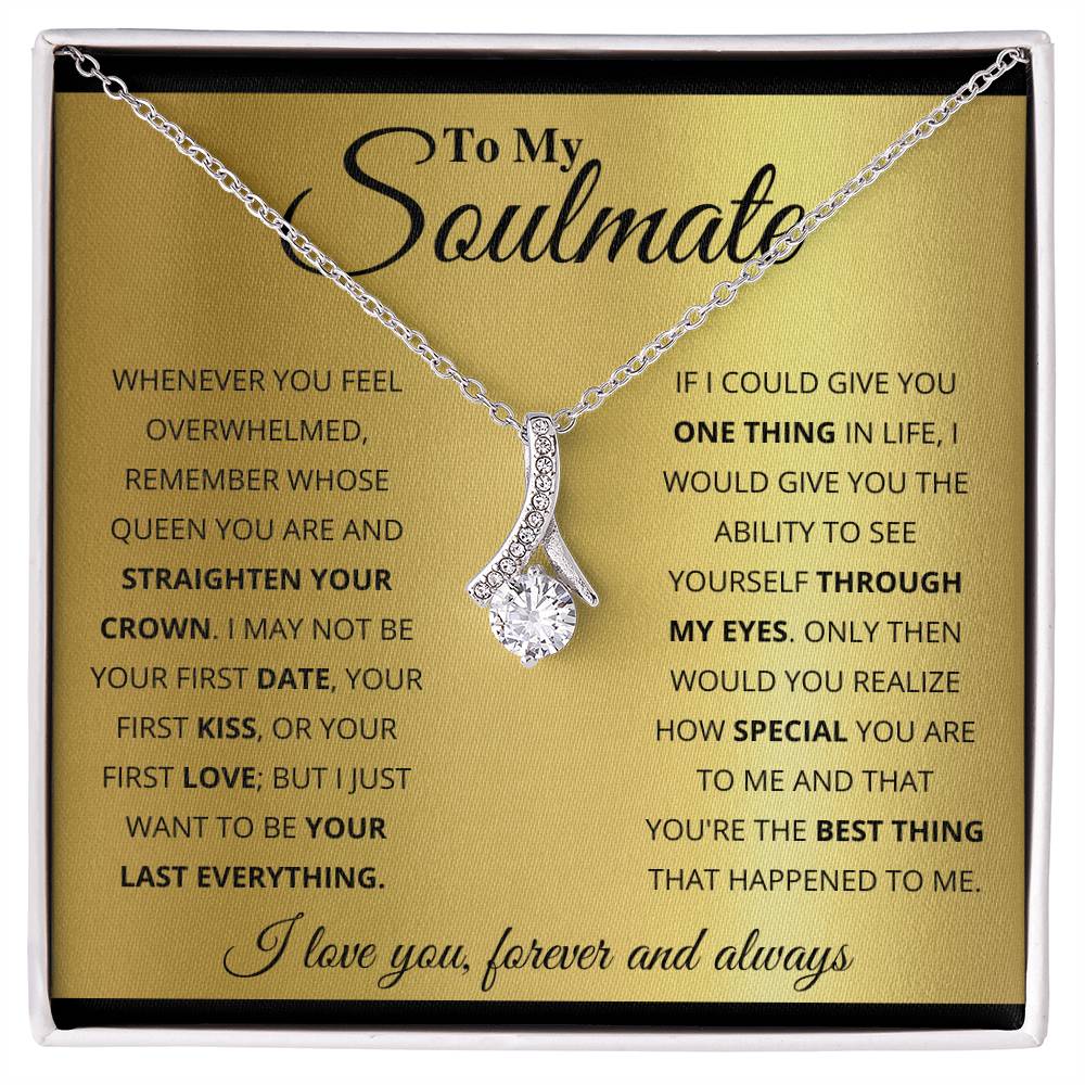 To My Soulmate – Soulmate Necklace | Alluring Beauty Necklace Gift