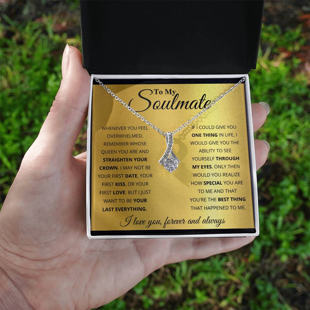 To My Soulmate – Soulmate Necklace | Alluring Beauty Necklace Gift
