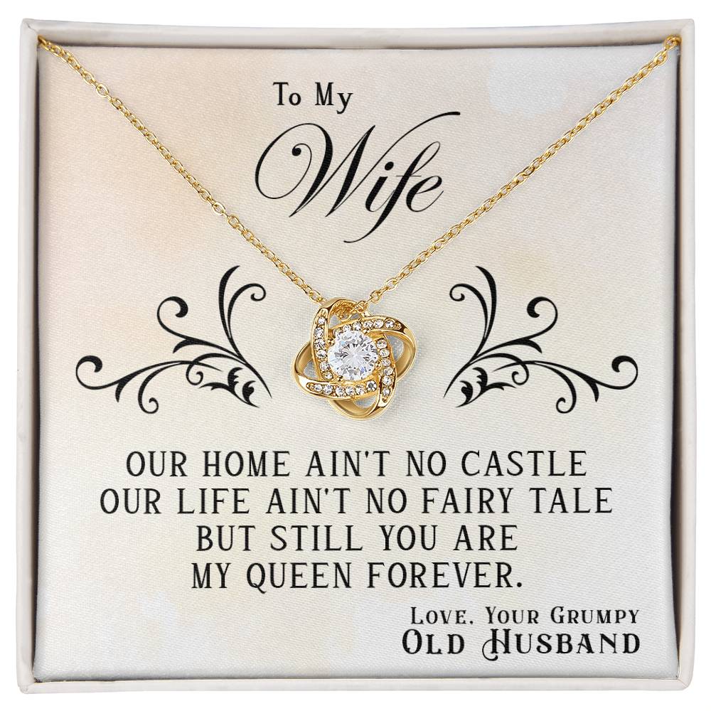 My Queen Forever – Queen Necklace | Love Knot Necklace Gift