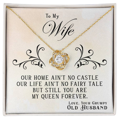 My Queen Forever – Queen Necklace | Love Knot Necklace Gift