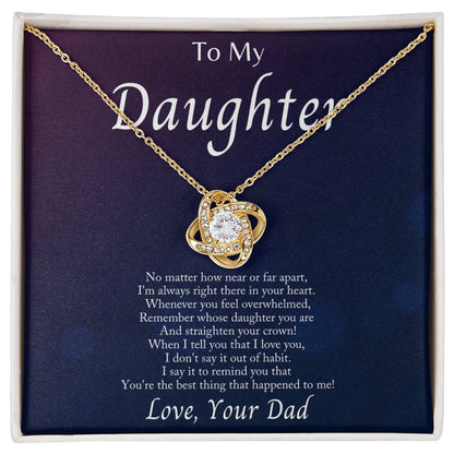 I’m Always With You Love Knot Necklace – Romantic Gift