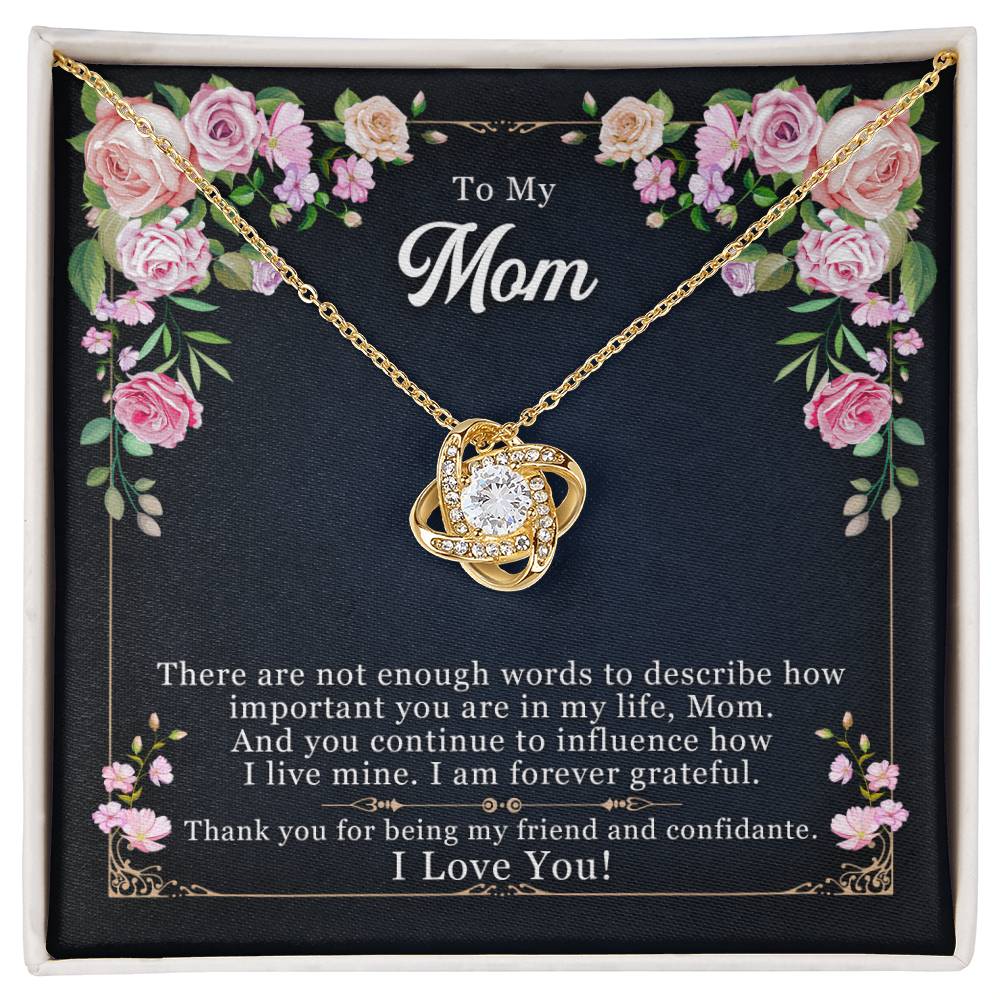 Love Knot Necklace – Forever Grateful Romantic Gift for Her