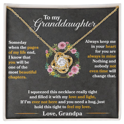 Keep Me In Your Heart Love Knot Necklace – Romantic Gift