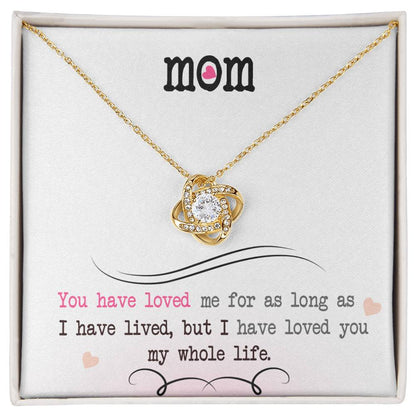 My Whole Life – Love Knot Necklace | Romantic Necklace Gift