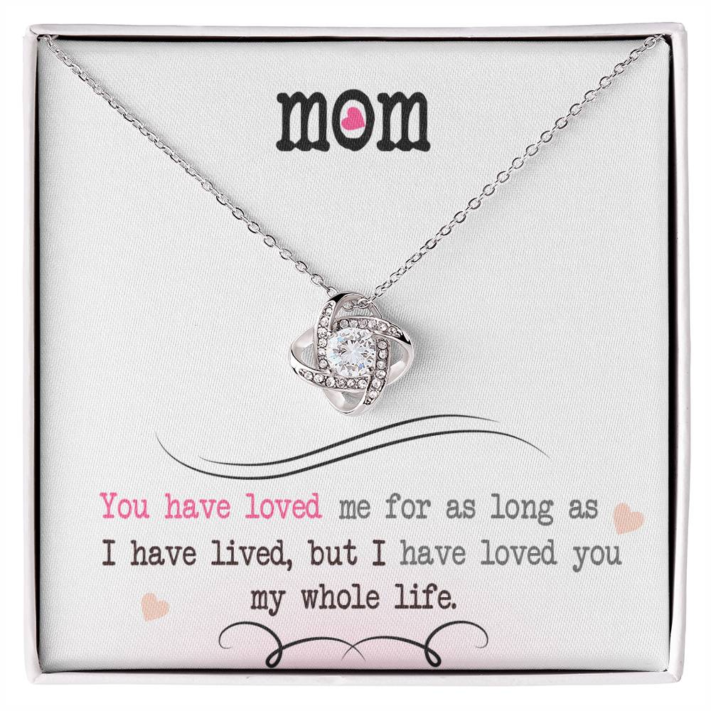 My Whole Life – Love Knot Necklace | Romantic Necklace Gift