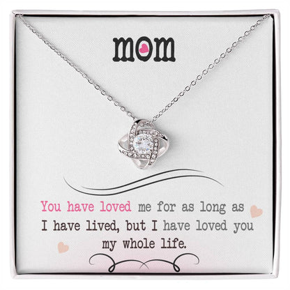 My Whole Life – Love Knot Necklace | Romantic Necklace Gift