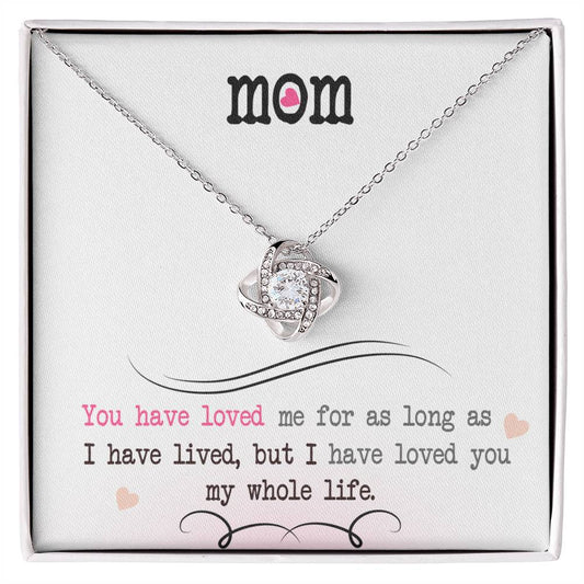 My Whole Life – Love Knot Necklace | Romantic Necklace Gift