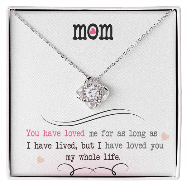 My Whole Life – Love Knot Necklace | Romantic Necklace Gift