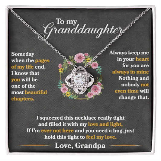 Keep Me In Your Heart Love Knot Necklace – Romantic Gift