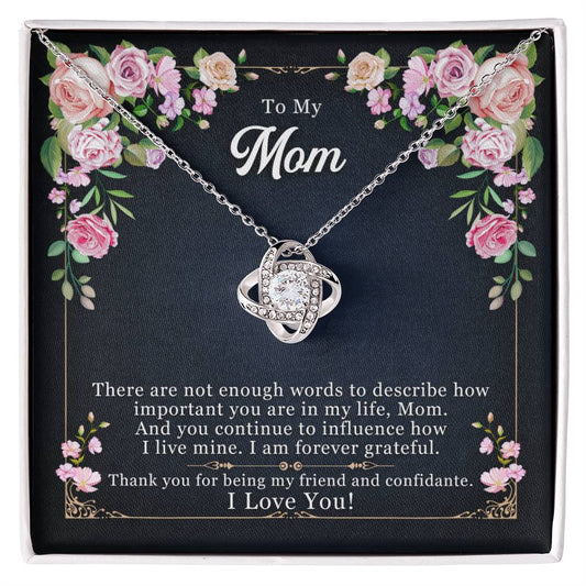 Love Knot Necklace – Forever Grateful Romantic Gift for Her