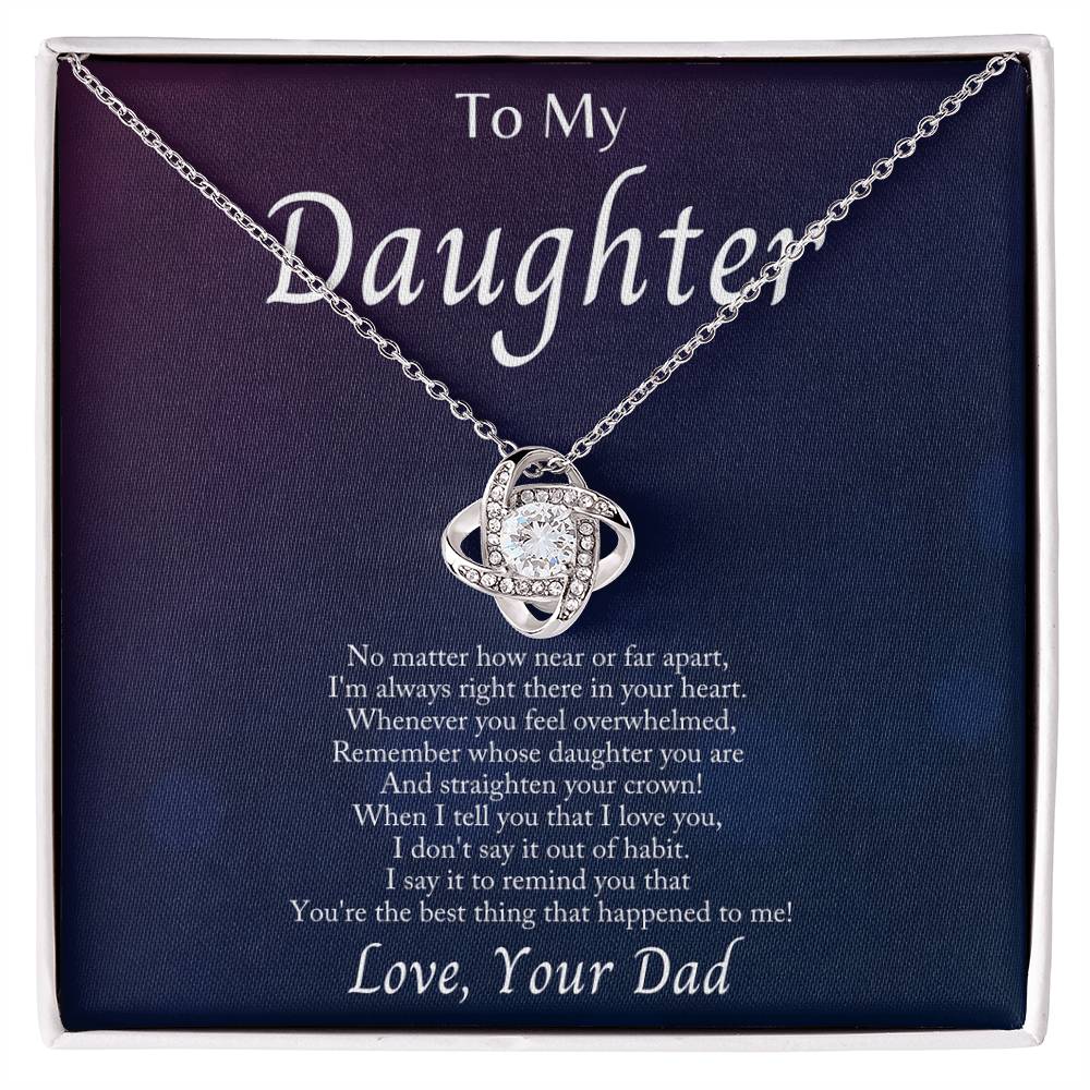 I’m Always With You Love Knot Necklace – Romantic Gift