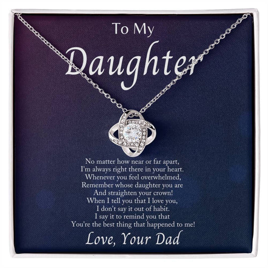 I’m Always With You Love Knot Necklace – Romantic Gift