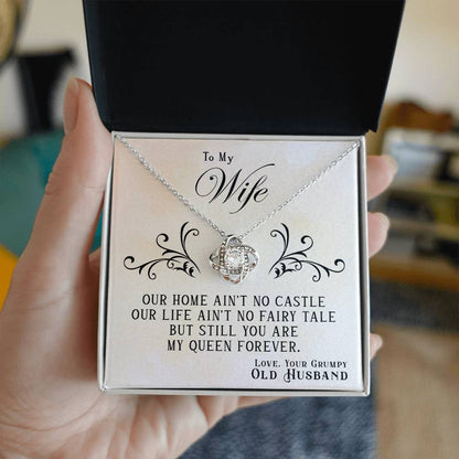 My Queen Forever – Queen Necklace | Love Knot Necklace Gift