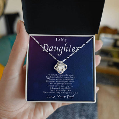 I’m Always With You Love Knot Necklace – Romantic Gift