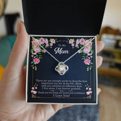 Love Knot Necklace – Forever Grateful Romantic Gift for Her
