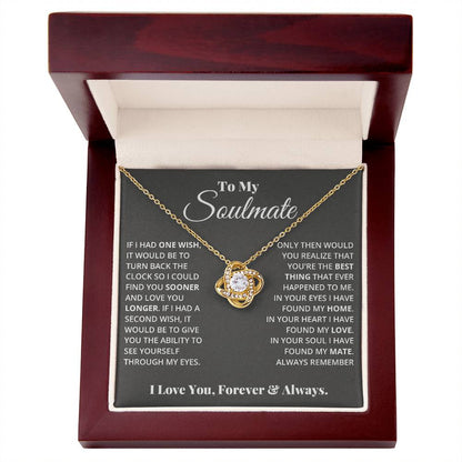 Soulmate Love Knot Necklace – To My Soulmate Love Knot Necklace